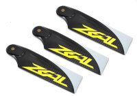 Zeal Carbon Tail Blades 105mm yellow / 3-blade
