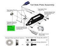 Tail Case Spacer (2) GOB630/700/770 black