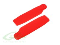 Plastic Tail Blades red 50mm Fireball
