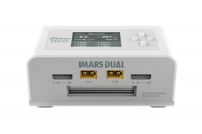 Chargeur Double Canal Gens Ace IMars - 300W AC / 350W DC Par Canal - Jusqu'à 16A - Pour Batteries LiPo LiFe Etc.