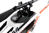 SAB Goblin RAW 420 White/Orange Special Edition Heli Kit with CF Blades and Direct Drive BL-Motor