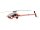 Goblin RAW 420 - Sonderedition weiss/orange floureszierend Heli Kit mit CFK Rotoblätter und Direct Drive Motor