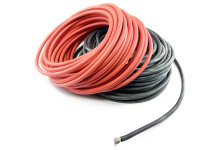 Silicon Cable 4qmm red & black @ 1m