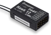 GRAUPNER Hawk 12 HoTT Receiver with 3-Achs-Gyro and  Vario 