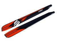SAB S580 orange colored tips - Main Blades 580mm