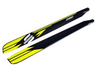 SAB S580 yellow colored tips - Main Blades 580mm