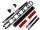 Akkueinschubschienen Set m. Steckverbinder f. Akku ILG700PRO/ILG700KSE/GEN700SPORT