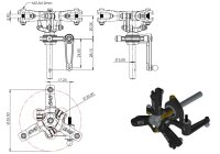 420 HPS3 Scale 3-Blatt  Heckrotorsystem