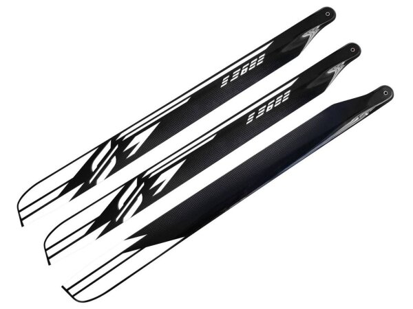 SAB Hauptrotorblätter 682mm / 3-Blatt Satz - white