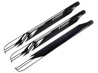 SAB Hauptrotorblätter 682mm / 3-Blatt Satz - white