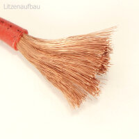 Silikonkabel 6qmm, je 1m  rot und 1m  schwarz